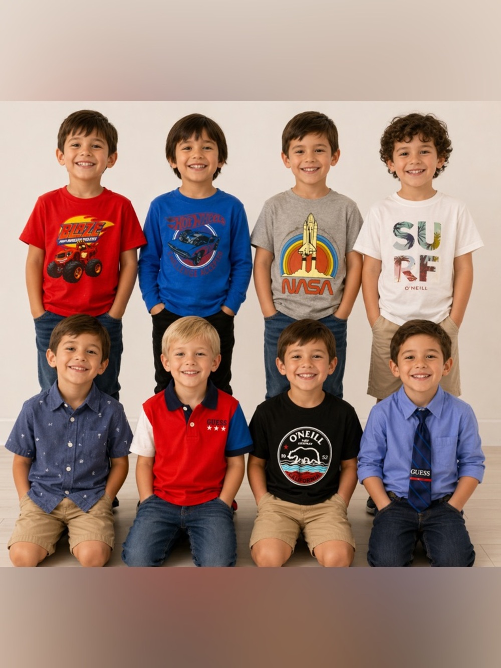 Boys 19 piece clothes bundle size 4.